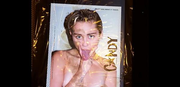  Miley Cyrus Cumtribute